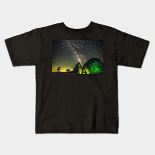 Milky Way Rock Climbing Kids T-Shirt